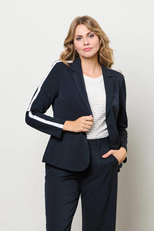 travelstof regular blazer donkerblauw