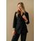 &Co Woman wide leg regular waist broek donkerblauw