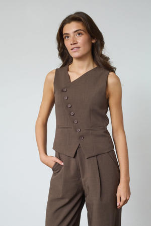 gilet donkerbruin