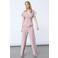 SisterS Point wide leg high waist palazzo broek oudroze