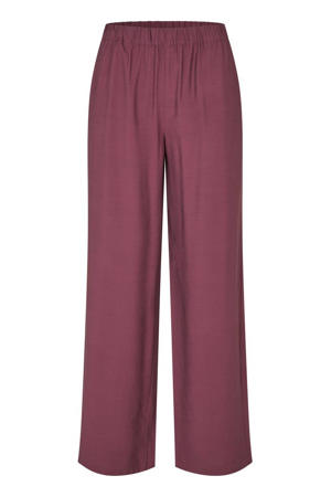straight high waist broek