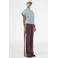 Modström regular high waist broek aubergine