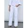 SisterS Point low waist wide leg jeans wit