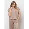 &Co Woman wide leg regular waist casual broek taupe