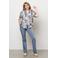 &Co Woman blouse met dierenprint blauw