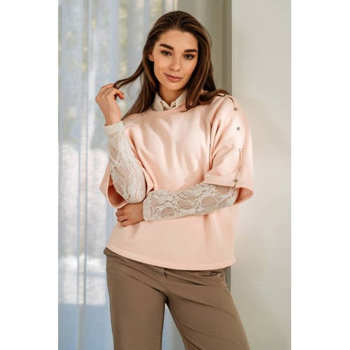 &Co Woman cropped trui lichtroze afbeelding