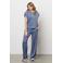 &Co Woman regular waist casual broek grijsblauw