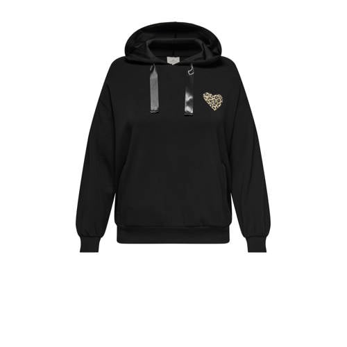 ONLY CARMAKOMA hoodie zwart afbeelding