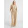 FREEQUENT wide leg regular waist broek goud
