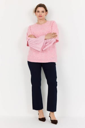 gebreide trui roze