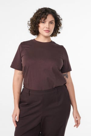 T-shirt donkerbruin