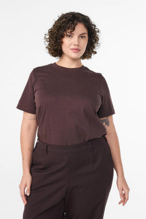T-shirt donkerbruin