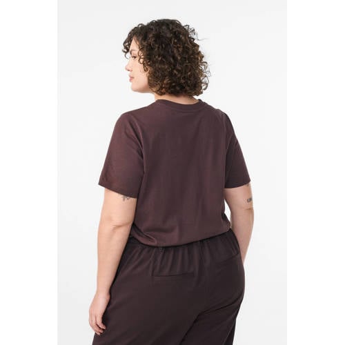 Zizzi T-shirt donkerbruin afbeelding