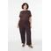 Zizzi T-shirt donkerbruin