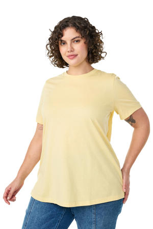T-shirt lichtgeel