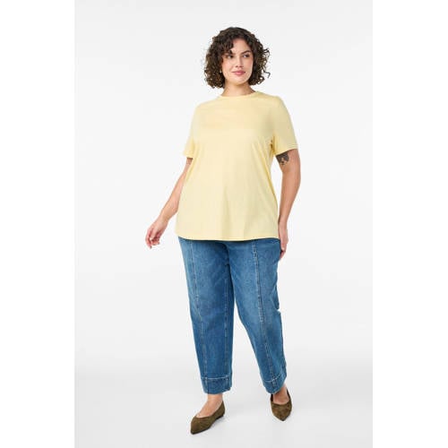 Zizzi T-shirt lichtgeel afbeelding