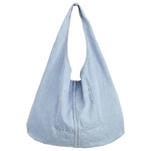 denim schoudertas Emerson lichtblauw