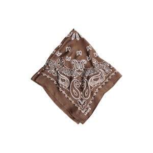 satijnen bandana bruin
