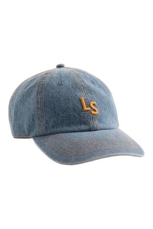 denim pet LS Monogram blauw