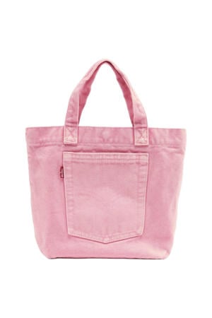 denim handtas Mini Tote roze