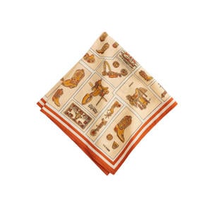 bandana met print beige