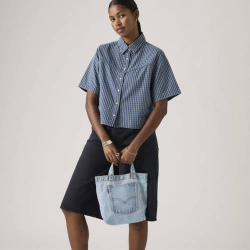 Levi's denim handtas Mini Tote lichtblauw afbeelding