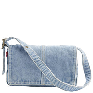 denim schoudertas Brennan lichtblauw