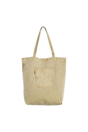 denim shopper Tote lichtbruin