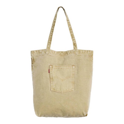 Levi's denim shopper Tote lichtbruin afbeelding
