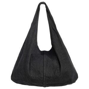 denim schoudertas Emerson antraciet