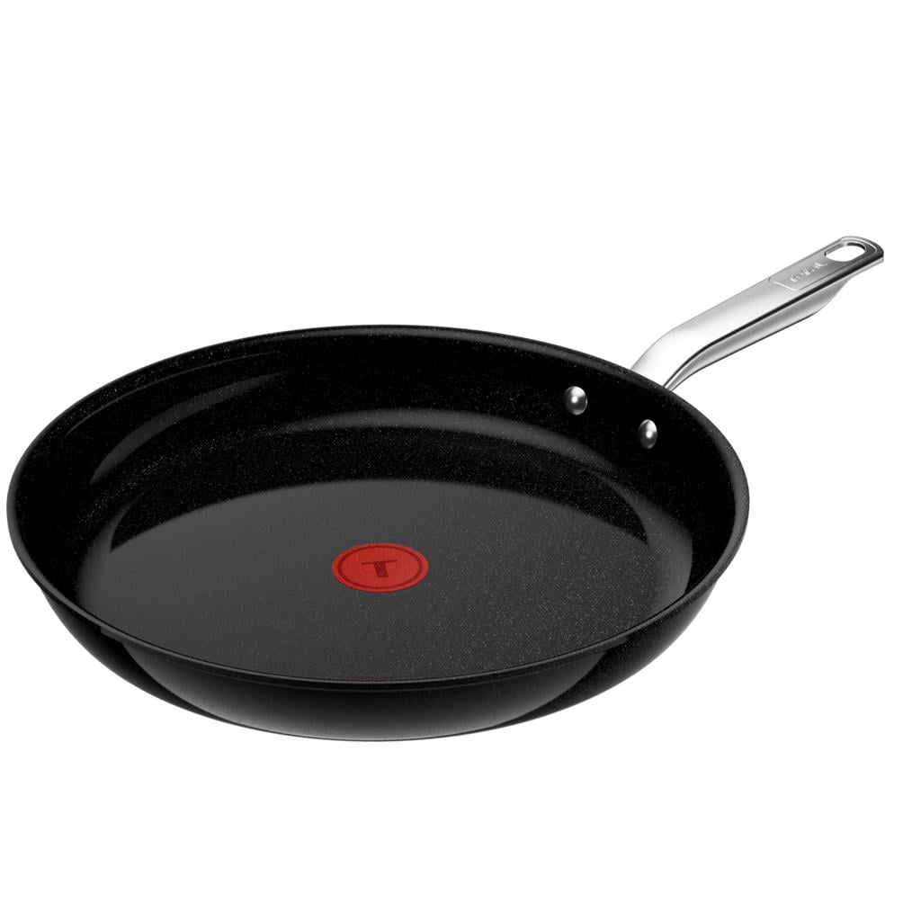 Tefal aluminium koekenpan Experience Ceram voor 5 personen Ø 32 cm - zwart