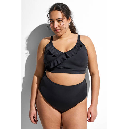 Zizzi high waist bikinibroekje SKATRIN zwart afbeelding