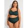 Zizzi high waist bikinibroekje TILDE donkergroen