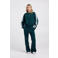 America Today regular waist gestreepte joggingbroek petrol