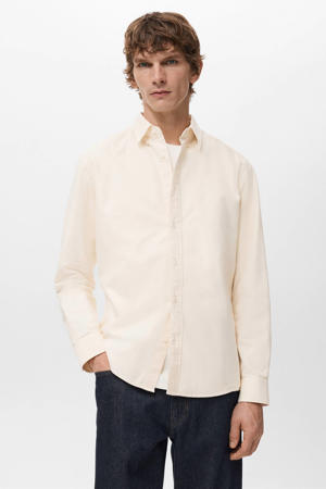 Regular casual overhemd geel