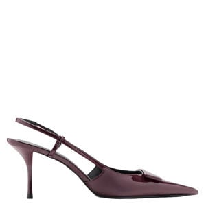 lak slingback pumps bordeaux