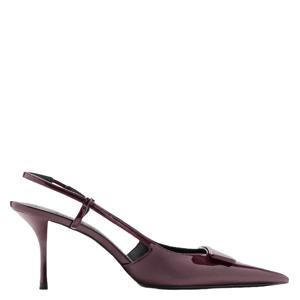 lak slingback pumps bordeaux