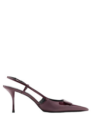 lak slingback pumps bordeaux