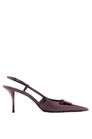 lak slingback pumps bordeaux