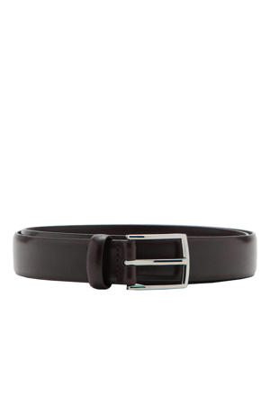 leren riem donkerbruin