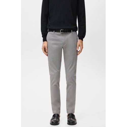 Mango Man slim chino grijs afbeelding