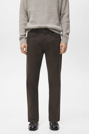 regular fit jeans donkerbruin