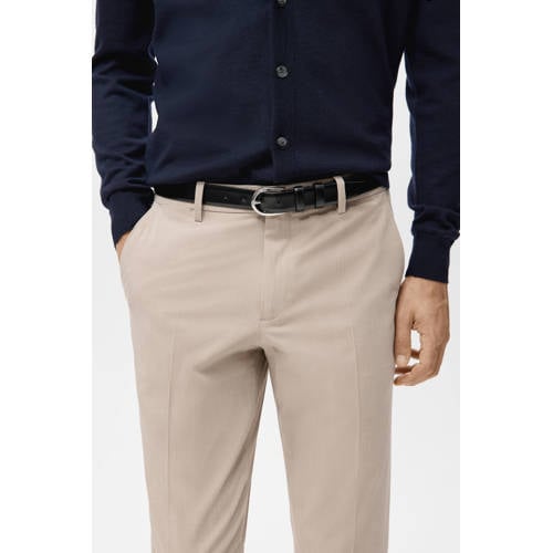 Mango Man Bologna slim chino beige afbeelding