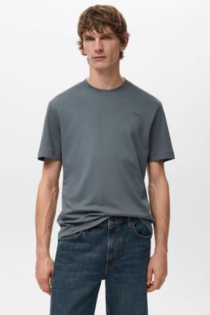 regular T-shirt blauw
