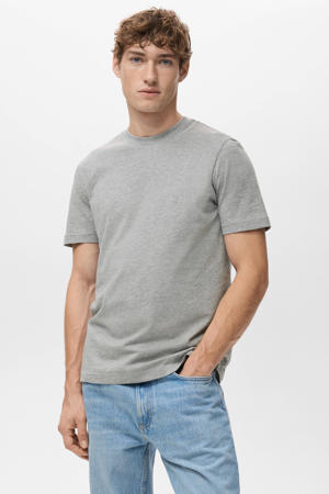slim T-shirt grijs