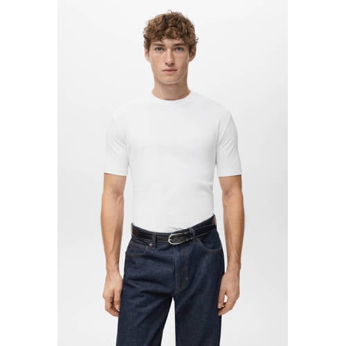 Mango Man regular T-shirt wit afbeelding