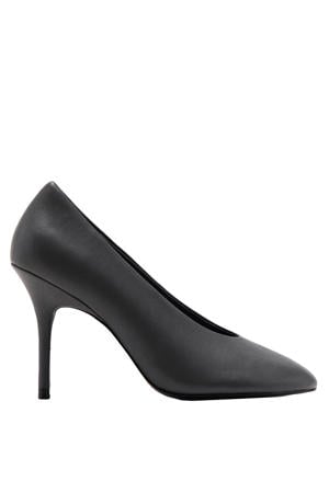 leren pumps grijs