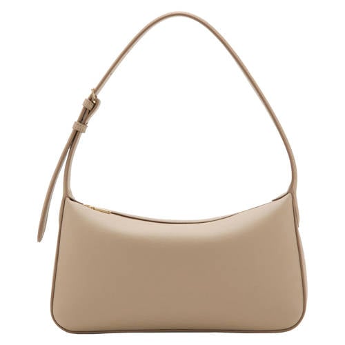 Mango schoudertas beige afbeelding