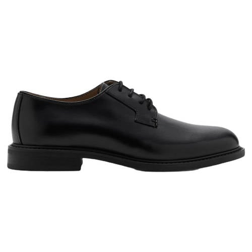 Mango Man leren veterschoenen zwart afbeelding
