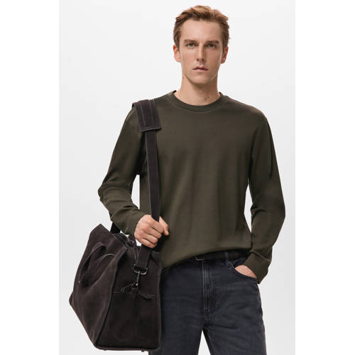 Mango Man longsleeve donkergroen afbeelding
